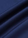 Jupe plissée taille haute unie bleu foncé des années 1950