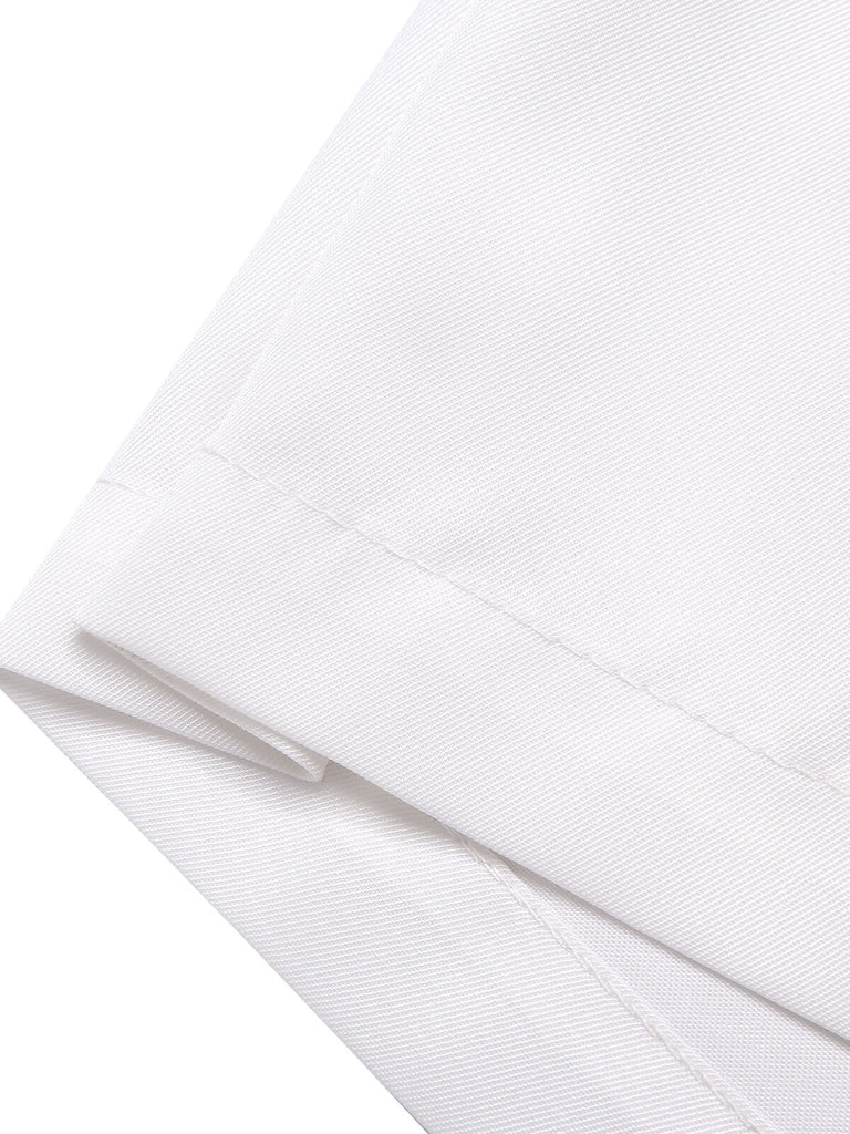 [Pré-vente] Robe bleue et blanche à manches courtes à pois des années 1960