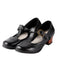Chaussures T-Strap à Talons Chunky