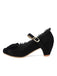 Chaussures Vintage avec Dentelle et Nœud Papillon Rouge