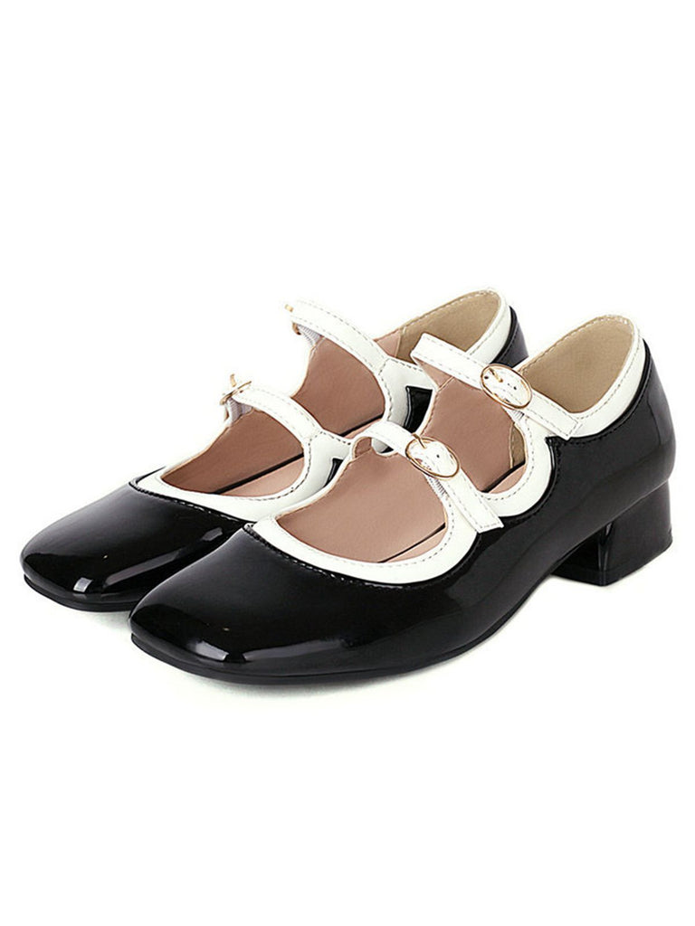 Chaussures Mary Jane à Double Brides