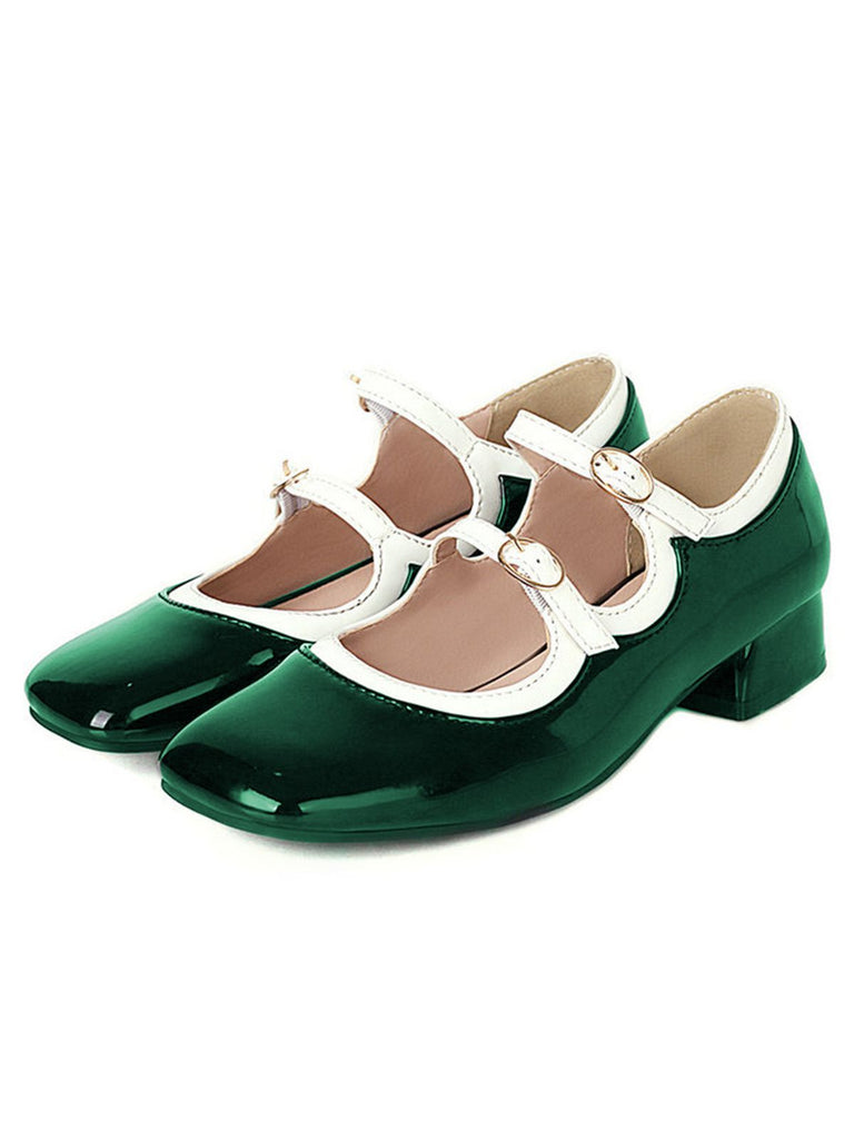Chaussures Mary Jane à Double Brides