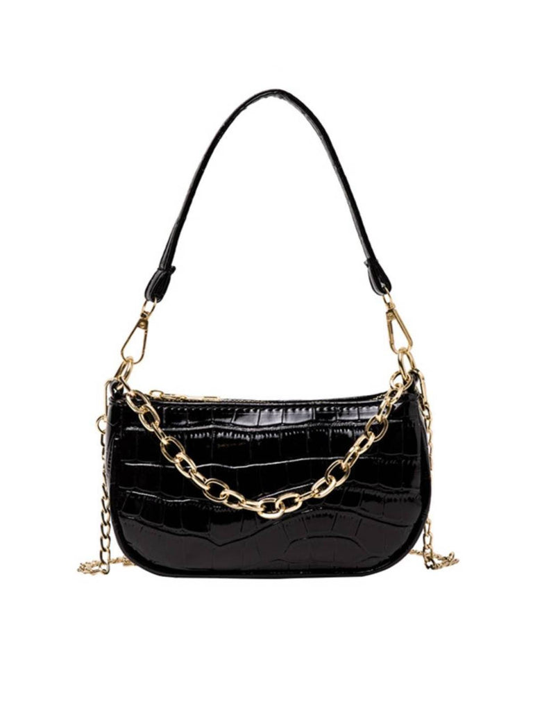 Sac en Similicuir à Chaînes Rétro