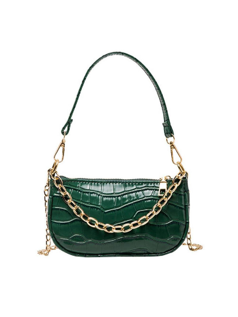 Sac en Similicuir à Chaînes Rétro