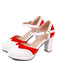 Chaussures à talons hauts à épissage de couleur