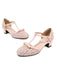 Chaussures à talons Mary Jane à boucle en laine