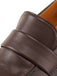 Gros talons hauts marrons rétro à bouts carrés épais