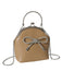 Sac à coque solide rétro avec nœud papillon