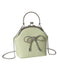 Sac à coque solide rétro avec nœud papillon