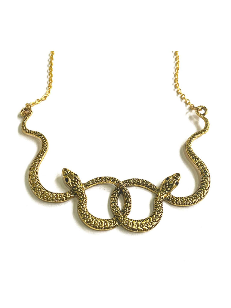 Collier Halloween Double Serpents
