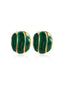 Boucles d'Oreilles Rétro Vert Foncé Island Oasis