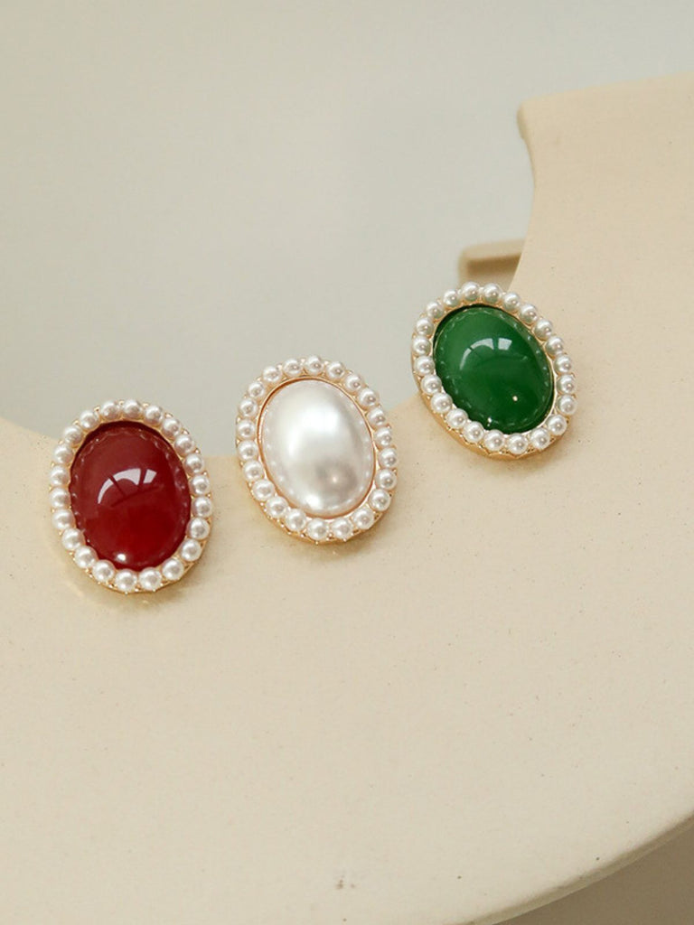 Boucles D'oreilles Rondes Vintage Rétro - Grand Disque De Boucles D'oreilles Rondes Vintage Rétro - Grand Disque De