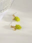 Boucles d’oreilles mignonnes en raisin vert clair