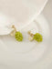 Boucles d’oreilles mignonnes en raisin vert clair