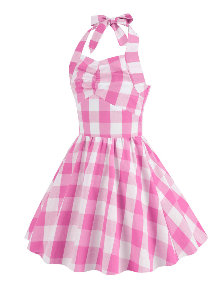 Robe trapèze pin-up licous à carreaux des années 1950 Enfants