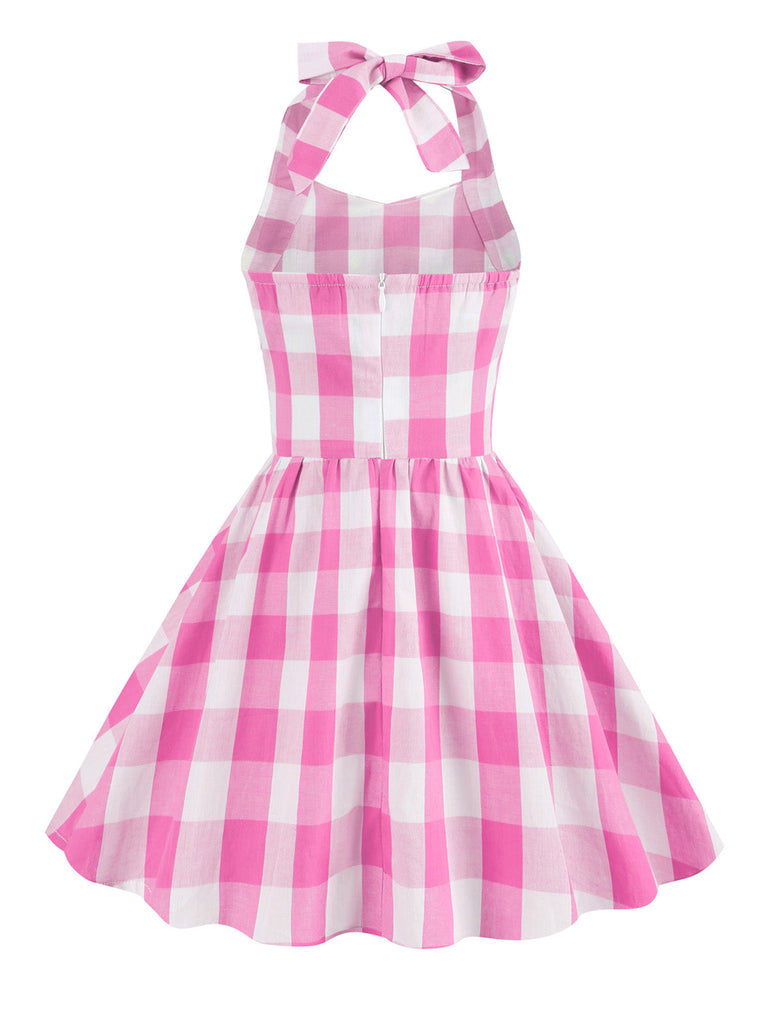 Robe trapèze pin-up licous à carreaux des années 1950 Enfants