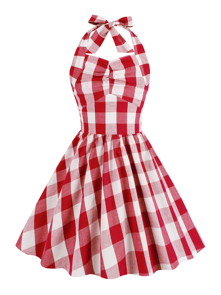 Robe trapèze pin-up licous à carreaux des années 1950 Enfants