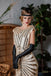 [Produits en Liquidation] Robe Charleston Vintage Année 20 Gatsby Maxi à Paillettes Déco Nœud Papillon