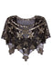 1920s Châle Flapper à Paillettes Cape