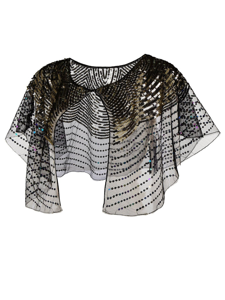 Châle Années 20 de Châle de Mariée en Sequins