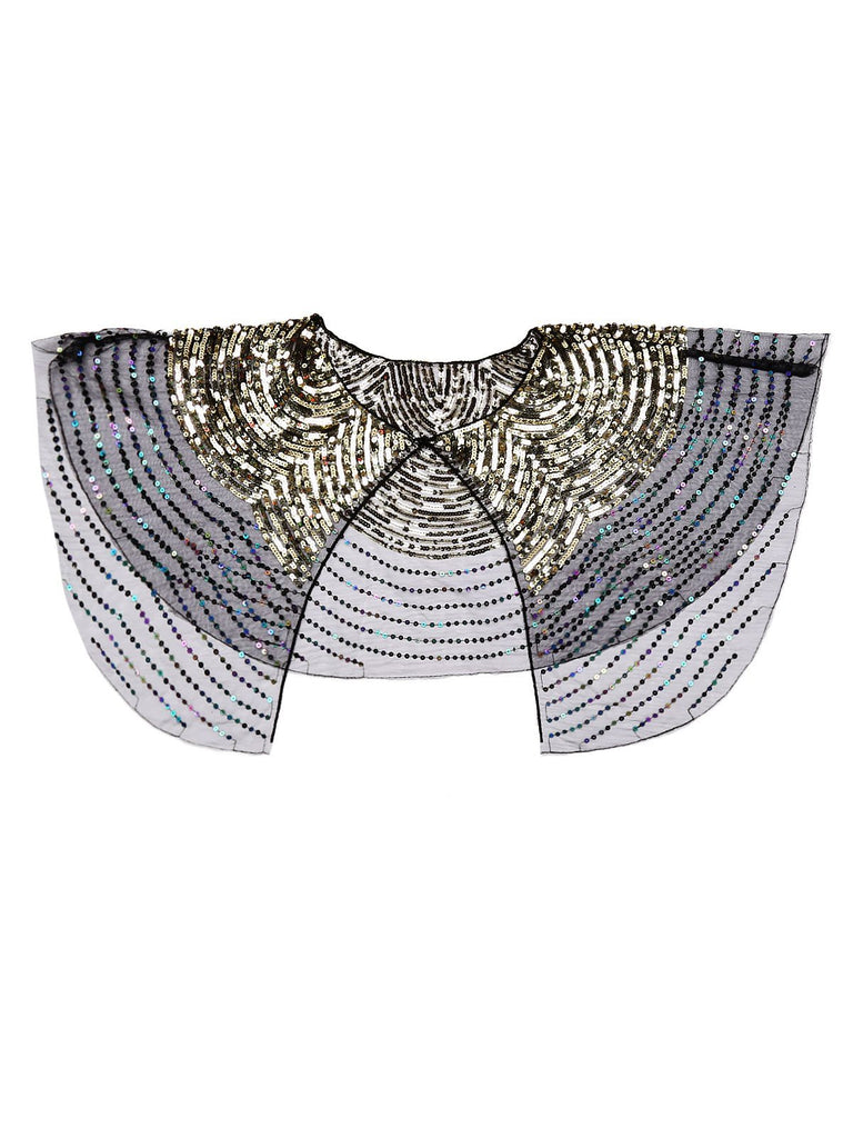 Châle Années 20 de Châle de Mariée en Sequins