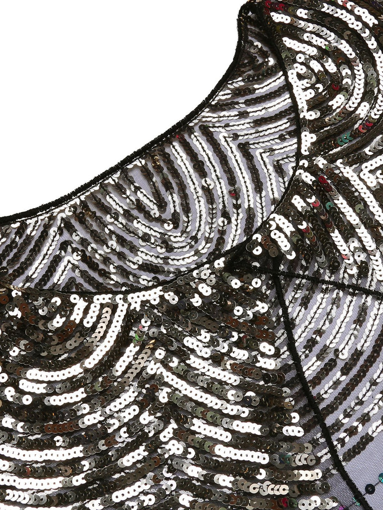 Châle Années 20 de Châle de Mariée en Sequins
