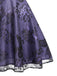 Robe Vintage Année 50 Florale en Dentelle Violette Cocktail Pin Up