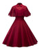 Robe Swing Vintage Année 50 Châle Rétro Soirée Cocktail Chic