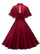 Robe Swing Vintage Année 50 Châle Rétro Soirée Cocktail Chic