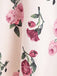 Robe Vintage Année 50 à Bretelles à Fleurs Roses Cocktail Pin Up