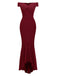 Robe de Soirée Glamour Sirène Vintage Année 50 Épaule Nue Chic et Classe