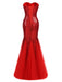 Robe Longue Vintage Paillettes Patchwork Bretelles Soirée Cocktail