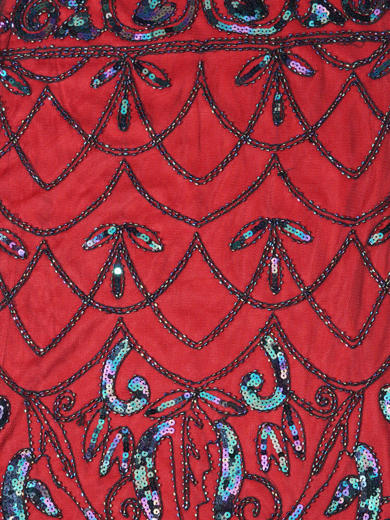 Robe Charleston Vintage Année 20 Gatsby Flapper Perlées Frangées Chic