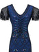 [Produits en Liquidation] Robe Charleston Vintage Année 20 Gatsby Flapper Perlées Frangées Chic