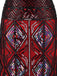 Robe Charleston Vintage Années 20 Gatsby Imprimée à Manches Courtes à Franges