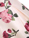Robe Vintage Années 50 Trapèze À Fleurs Roses Pin Up