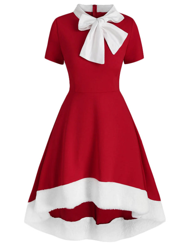 Robe De Noël Femme - Élégante, Vintage, Manches Longues - Grande Taille - Idéale Pour Soirée, Cocktail, Fêtes