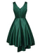 [Prévente] Robe trapèze Hi-Lo vert foncé des années 1950