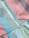 Robe Années 50 À Poche Rayée Arc en Ciel