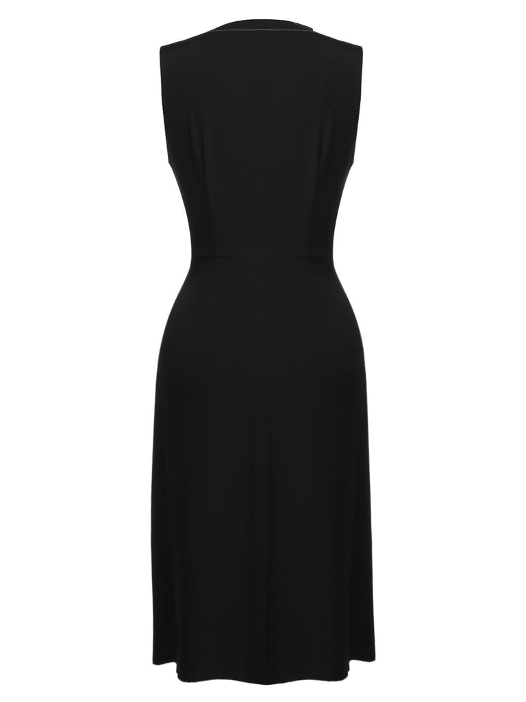 Robe Année 50 Noire avec La Poche