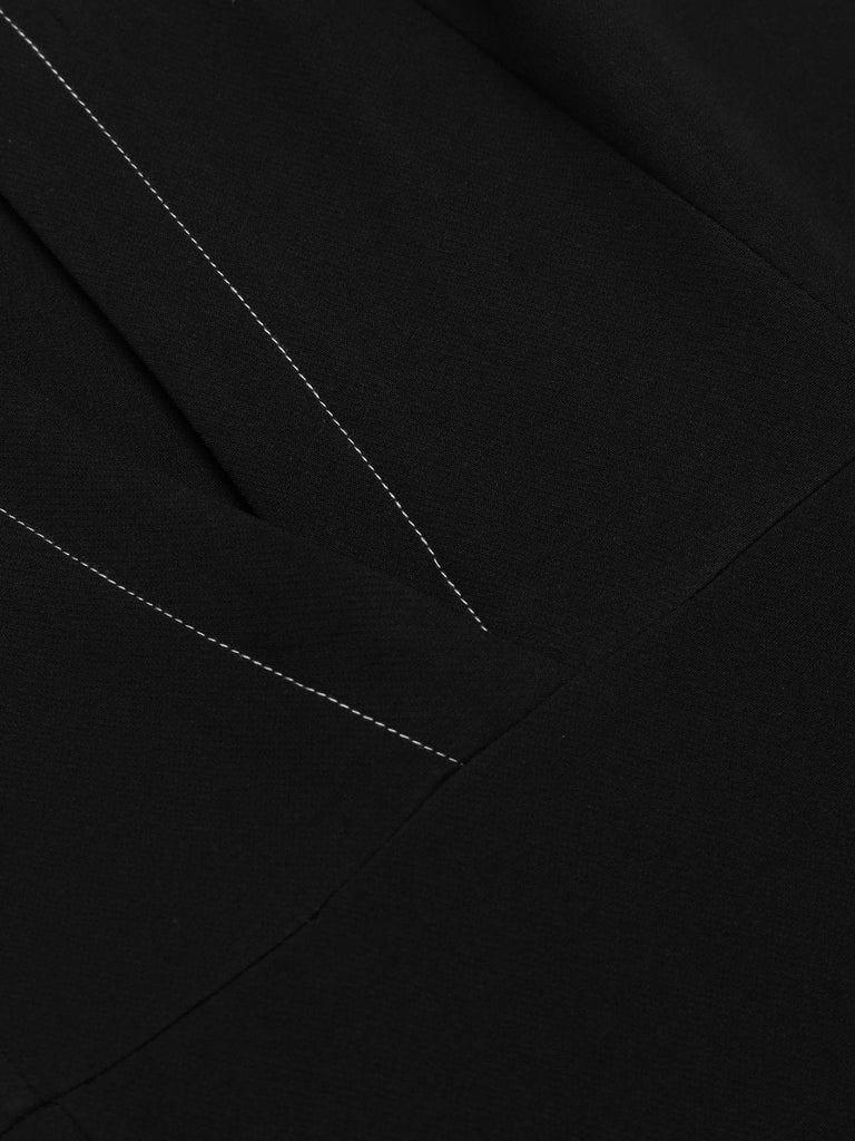 Robe Année 50 Noire avec La Poche