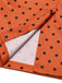 Robe moulante illusion orange des années 1960