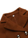 2PCS Année 60 Kaki Top et Jupe Crayon