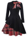 Robe Rockabilly Vintage Année 50 Patchwork Soirée Cocktail