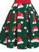 Robe de Noël Vintage à Bretelle Année 50 Chapeau de Noël Chic