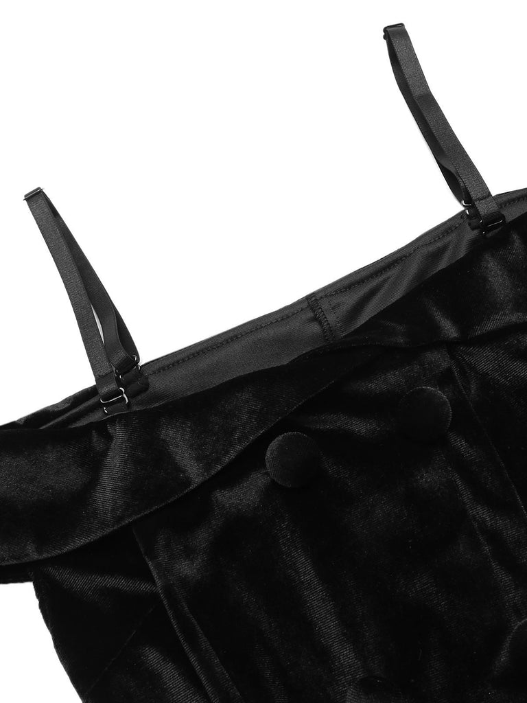 Robe Swing Année 50 Épaules Froides et Dénudées