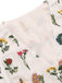 Top Vintage Floral Broderie Sans Manches Rétro Chic