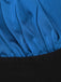Combinaison Vintage Année 50 Chemisier Bleu et Pantalon Noir Chic