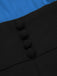 [PRÉ-VENTE] Combinaison Vintage Année 50 Chemisier Bleu et Pantalon Noir Chic