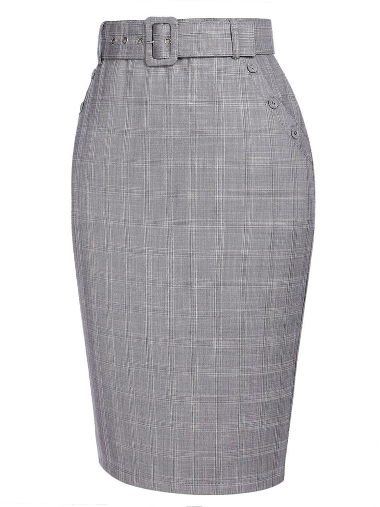OPUS Jupe Crayon Femme Grise Business Élégante (EU 40 OPUS Jupe Crayon Femme Grise Business Élégante (EU 40